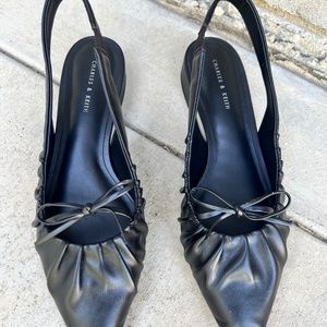 Charles & Keith Black Women's Ballerina Flats